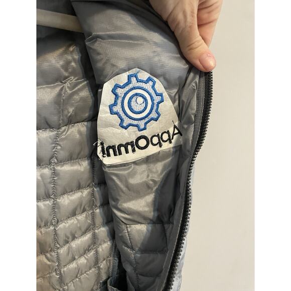 The North Face Women’s Large Thermoball Trekker Trek Puffer Vest Gray Has Logo - Picture 7 of 7